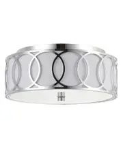 JONATHAN Y Designs Aria 2-Light 12.25in Metal Flush Mount