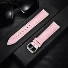 15mm Pink Calfskin Leather (Change Tool + Springs Included) Watch Strap/Band