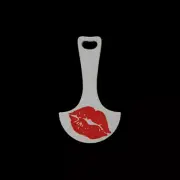 Removable Shopping Trolley Key Token suits Coles, Aldi, Woolies Kiss Lips