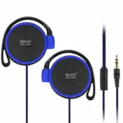 2PCS Q940 3.5mm Super Bass EarHook Earphone for Mp3 Player Computer Mobile(Blue No Mic)