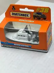 1998 MATCHBOX SUPERFAST #38 BEACH PATROL BOAT NEW IN BOX