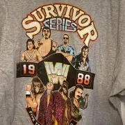 WWE Survivor Series 1988 Big Boss Man Macho Man Barber Snake Mens T-Shirt Large