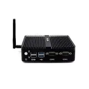 Fanless Mini PC, Industrial PC Celeron J4125, DDR4 8GB RAM 128GB SSD, Micro P...