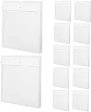 LALAFINA 12pcs Scrapbook Paper Storage Bag Plastic Scrapbook Organizer Secure Closure Vinyl File Holder for Photos Documents