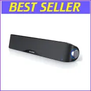 Compact Bluetooth and AUX Computer Speakers - Stylish HiFi Sound for All Devices