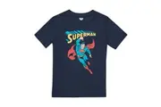 Superman Boys Superhero T-Shirt (Navy) (9-10 Years)