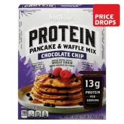 Millville Chocolate Chip Protein Pancake & Waffle Mix, 18 oz - Pack of 2