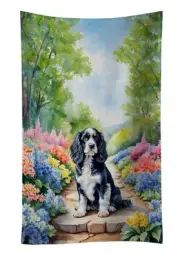 Cocker Spaniel Spring Path Kitchen Towel Dish Cloths Guest Hand Towel