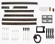 Atmosphere Lamp Compatible with Toyota Land Cruiser 2010 2011 2012-2018 Mahogany Trim 17 Lights 64 Colors Ambient Lights(Gray Peach)