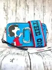 New MARC JACOBS Peanuts Collaboration Snapshot Camera Bag Shoulder Bag 401 Blue