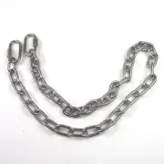 3ft or 5ft - Stainless Steel T316 Proof Coil Chain & Quick Links - 1/2" Chain