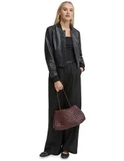 [Oxford] Betty Nappa Leather Jacket in Black