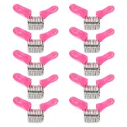 Bead Clamp, 10 Pcs 22mm Bead Wire End Bead Clamps with Handle, Pink