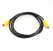 Ruilogod 1.5M Single RCA Male to Male Composite Audio Video AV Cable Black