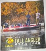 2023 Cabela’s Bass Pro Shop Fall Angler Fishing Catalog Magazine 44 Pages