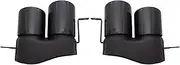 Muffler tip, 1 Pair 304 Stainless Steel Exhaust Tip Muffler Tips Compatible Compatible Compatible For BMW G20 G21 330i 325i M340i 2017-2021 Four Out Black TailTIP Nozzle(A)