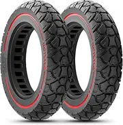 Solid Rubber Tyres E Scooter 10 Inch 2.125, Off-Road E Scooter Tyres 10 Inch Solid Rubber Puncture Proof & Abrasion-Resistant 10 x 2.125 Tyres Solid Rubber, E Scooter Honeycomb Tyres 10 x 2.125