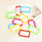 [Guqqeuc] Luggage Tags for Suitcase Bag Tag with Name Card, Baggage Tag for Backpack Travel Bag Tags Set for Luggage Tag Labels 10 Pcs