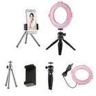 Live Stream LED Ring Light Photo Studio Video Lamp 2 Tripods+Cell Phone Clamp