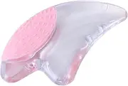 Gua Sha Plate Crystal Plate Face Scraping Treatment Therapy for Skin Pink Gua Sha Tool