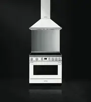 Smeg PORTOFINO 90CM F/S UPRIGHT/IND HOB WHITE