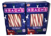 Brachs ~ 2PK Soft Peppermint Stir Sticks 5oz. Boxes (10 Sticks Each) ~ exp: 2026
