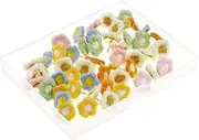 ECSiNG 50PCS Flower Push Pins Color Thumb Tacks Creative Cute Decorative Map Pins Drawing Pins for Photo Display Wall Bulletin Board Cork Foam Board