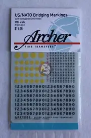 Archer 1/35 US / NATO Bridge Weight Markings for Vehicles (WWII-present) AR35003