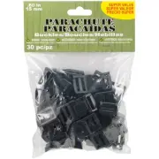 Pepperell Parachute Cord Buckles 30/Pkg-15mm PCBCK15