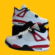 Nike Air Jordan 4 Retro Red Cement Mens Size 9 DH6927-161 Basketball Shoes New