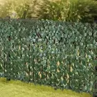 Expandable Faux Ivy Fence Privacy Screen for Apartment Balcony Deck Porch Patio