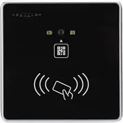 [Dilwe] Barcode 2D / QR Card Reader, 86 Box Access Card Reader TTL RS232 RS485 Interface, Portable Zinc Alloy + Acrylic Card Reader for QR and Barcode (ID)