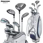 Ladies Bridgestone BG-100L Navy Club Set 1W 5W U6 7I 9I pw sw PT 8pc & Golf Bag