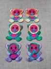 Lot of 6 Iron On Patches Multi Color Embroidery Patches Applique for Clothes