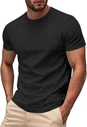 [Generic] Shirts for Men Large Jumper Official Shirts Adult Short Sleeve Zip Polo Black and Red Mens Button Up T Short Sleeved Tuxedo Shirt Slim Fit Blue Zip Polo Short with Pocket