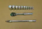 ARMSTRONG USA SAE 3/8 DR 12pt SOCKET SET 7/8 thru 5/16