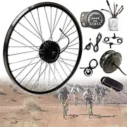 Electric Bike Conversion kit 20"/24"/26"/27.5"/28" 29" 700c Brushless Hub Motor E-Bike Conversion Kit, Front/Rear Wheel Alloy Double Wall Rim,with LED-Display Ebike Conversion Kit(Front,27.5inch)