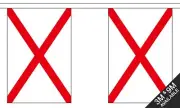 ST PATRICKS CROSS BUNTING 9 metres 30 flags Polyester flag NORTHERN IRELAND
