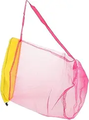 [Healeved] Mesh Drawstring Bag for Beach Durable Beach Bag with Capacity for Organizing Versatile Mesh Tote for Pool Travel and Outdoor Activities