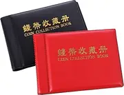 LAPYAPPE 2pcs 60 Mini Coin Collection Book Coin Storage Album for Medallions Badges and Tokens Design for Easy Display and Portability