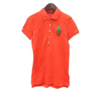Ralph Lauren襯衫Big Pony橙色 刺繡 短袖 日本直送 二手