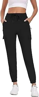 [TOIUUI] Joggers for Women Hiking Pants Lightweight Quick Dry Water Resistant Cargo Pants Athletic Travel Casual QYY24012