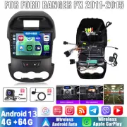 9" FOR FORD RANGER PX 2011-2015 ANDROID 13 CARPLAY RADIO GPS NAVI HEAD UNIT 64GB
