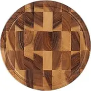 Davis & Waddell Round Acacia Wood End Grain Cut Board 30cm