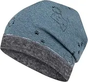 [Maja] Boys Winter Hat or Winter Set Beanie Snood Tube Scarf Dogs, Blue, 50-52