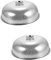 HOLIDYOYO Stainless Steel Mesh Food Cover Food Protector for Kitchen Dining Table Restaurant Lightweight Dual Use for Washing Fruits Vegetables