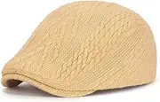 [Maxpetus] Unisex Knit Flat Cap Beret, Newsboy hat, Driver hat