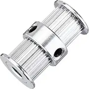20T 5mm Bore 10mm Width GT2 Alloy Double Round-Headed Timing Pulley for 3D Printer Universal Kayak Boat Parts Accessories