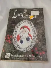 1992 Designs for the Needle Lace Ornament Kit #1222 Santa's List Sealed Vintage