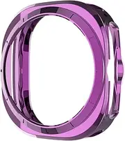 BWAD TPU Case for Samsung Galaxy Watch 7 Ultra 47mm Soft Frame Protector Anti-Scratch Bumper Cover Protector for Galaxy Watch Ultra(Purple)